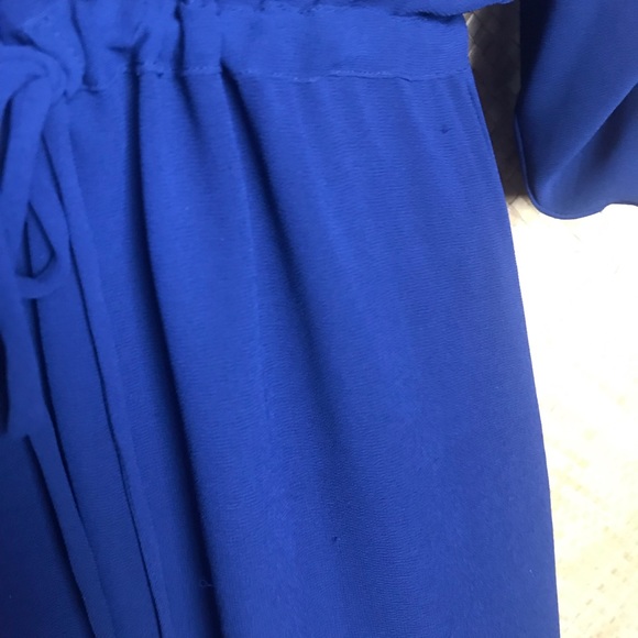 Naked zebra royal blue long sleeve shirt dress - Picture 5 of 7